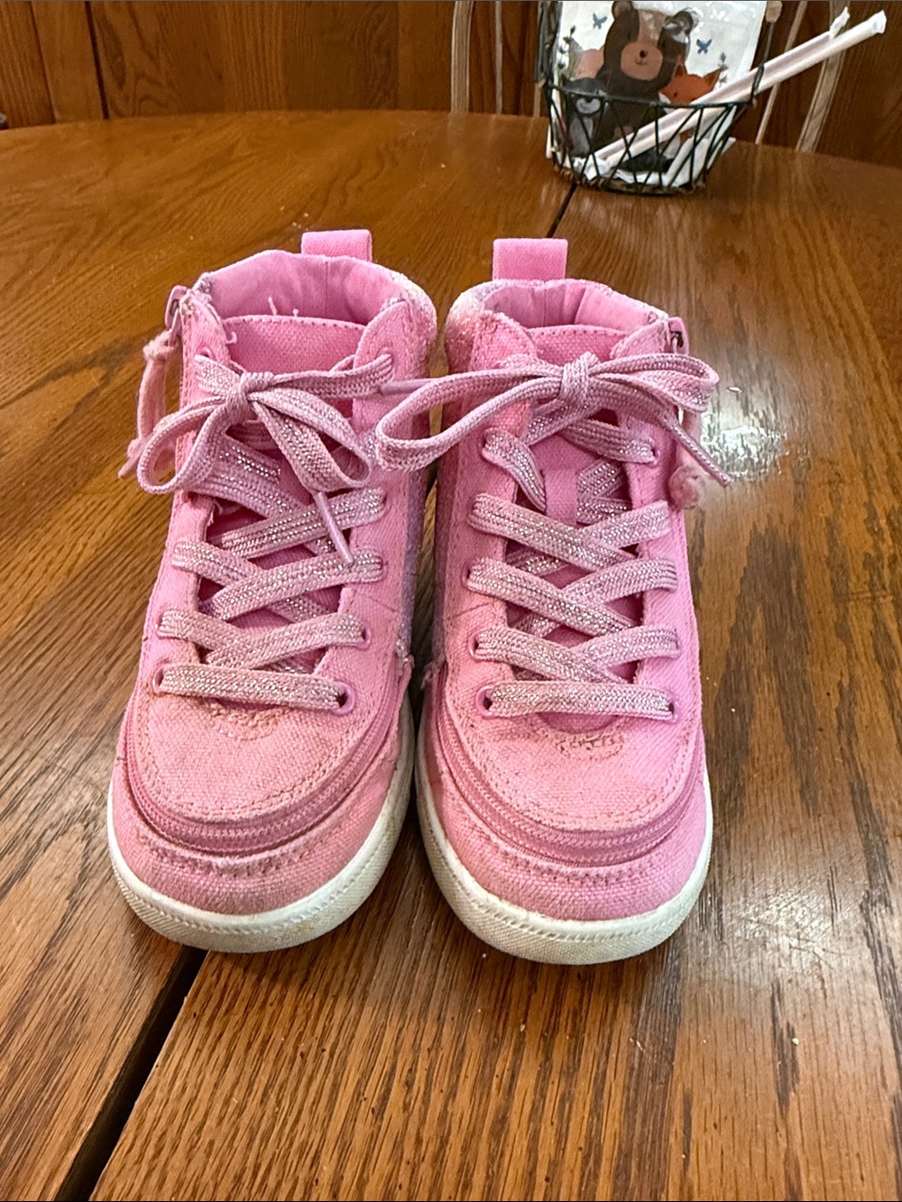 Billy Footwear Kids High-Top Sneakers in Pink - zip closure